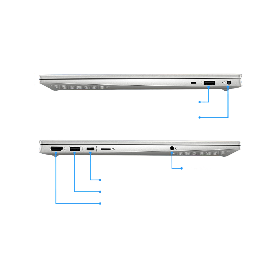HP Pavilion 15 12Th Gen Intel Core I5 8Gb Sdram/512Gb Ssd 15.6 Inches Fhd,IPS,Micro-Edge Display/Intel Iris Xe Graphics/B&O/Windows 11 Home/Ms Office 2021/Fast Charge/1.75Kg, 15-Eg2009Tu, Silver