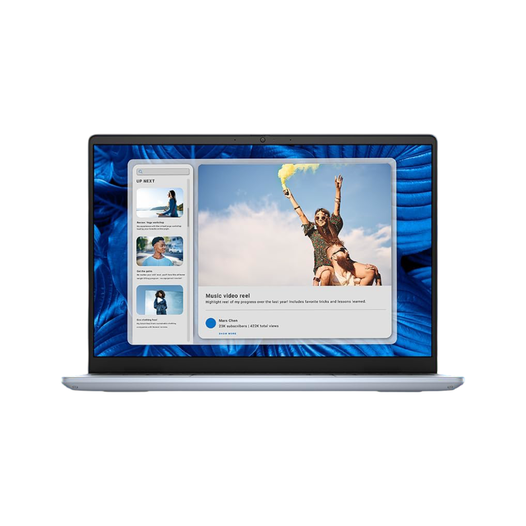 Dell Inspiron 7440 Thin & Light Laptop, Intel Core i7-13620H Processor, 16GB DDR5 + 512GB SSD, 14" (35.52cm) FHD+ 250nits Display, Backlit KB + FPR, Win 11 + MSO'21, 15 Months McAfee, Ice Blue, 1.60kg