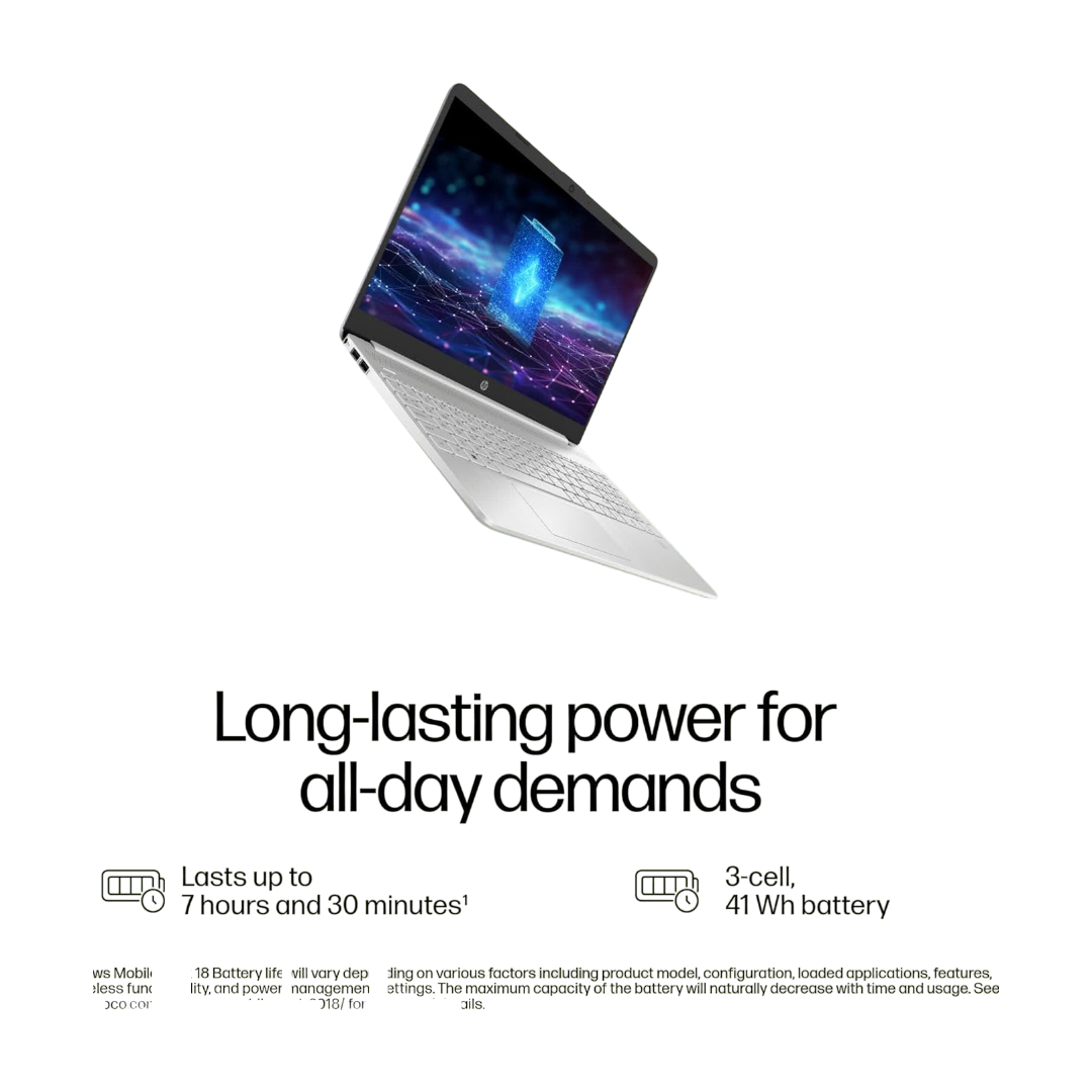 HP Laptop 15s, 12th Gen Intel Core i7-1255U, 15.6-inch (39.6 cm), FHD, 16GB DDR4, 512GB SSD, Intel Iris Xe Graphics, Backlit KB, Thin & Light (Win 11, MSO 2021, Silver, 1.69 kg), fq5190TU