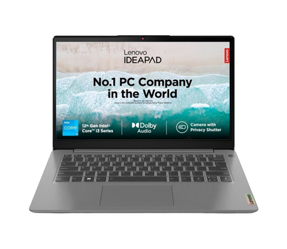 Lenovo IdeaPad 3 12th Gen Intel Core i3-1215U 14 Inch (35.5cm) FHD Thin & Light Laptop (8GB/512GB SSD/Windows 11/Office Home 2024/3months Game Pass/Arctic Grey/1.43Kg), 82RJ00G5IN