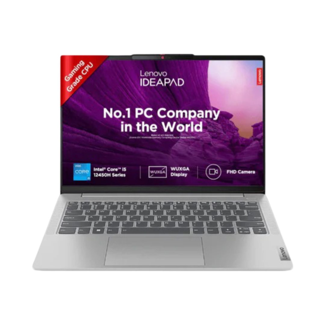 Lenovo IdeaPad Slim 5 12th Gen Intel Core i5 12450H 14" (35.5cm) WUXGA+ IPS Laptop (16GB/512GB SSD/Win 11/Office 2021/Backlit KB/FHD Camera/Alexa/3 Month Game Pass/Cloud Grey/1.46Kg), 83BF000UIN