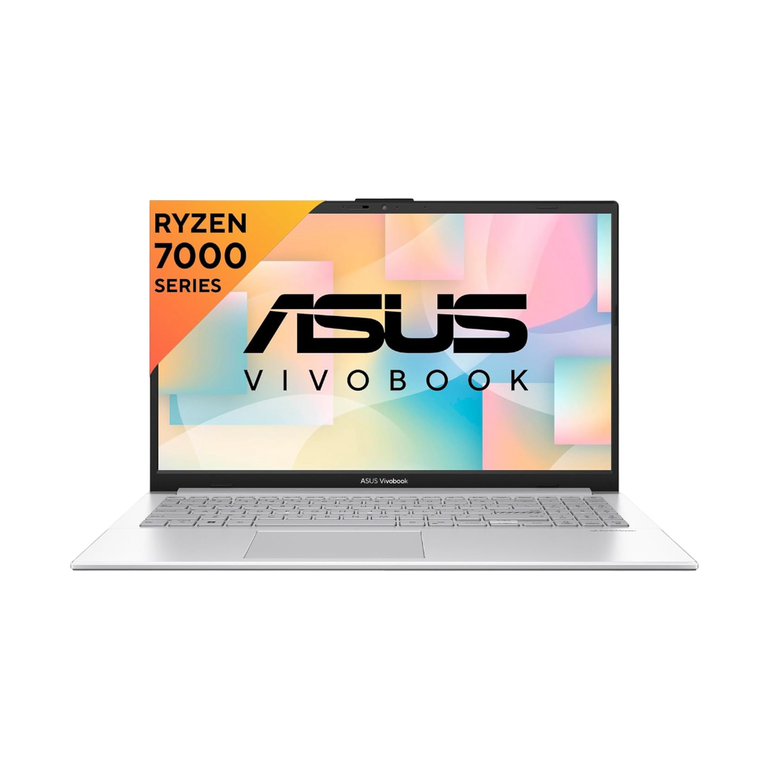 ASUS Vivobook Go 15, AMD Ryzen 3 7320U Thin & Light Laptop(AMD Radeon iGPU/8GB RAM/512GB SSD/FHD/15.6"/60Hz/Windows 11/M365 Basic (1Year)*/Office Home 2024/Cool Silver/1.63 Kg) E1504FA-NJ131WS