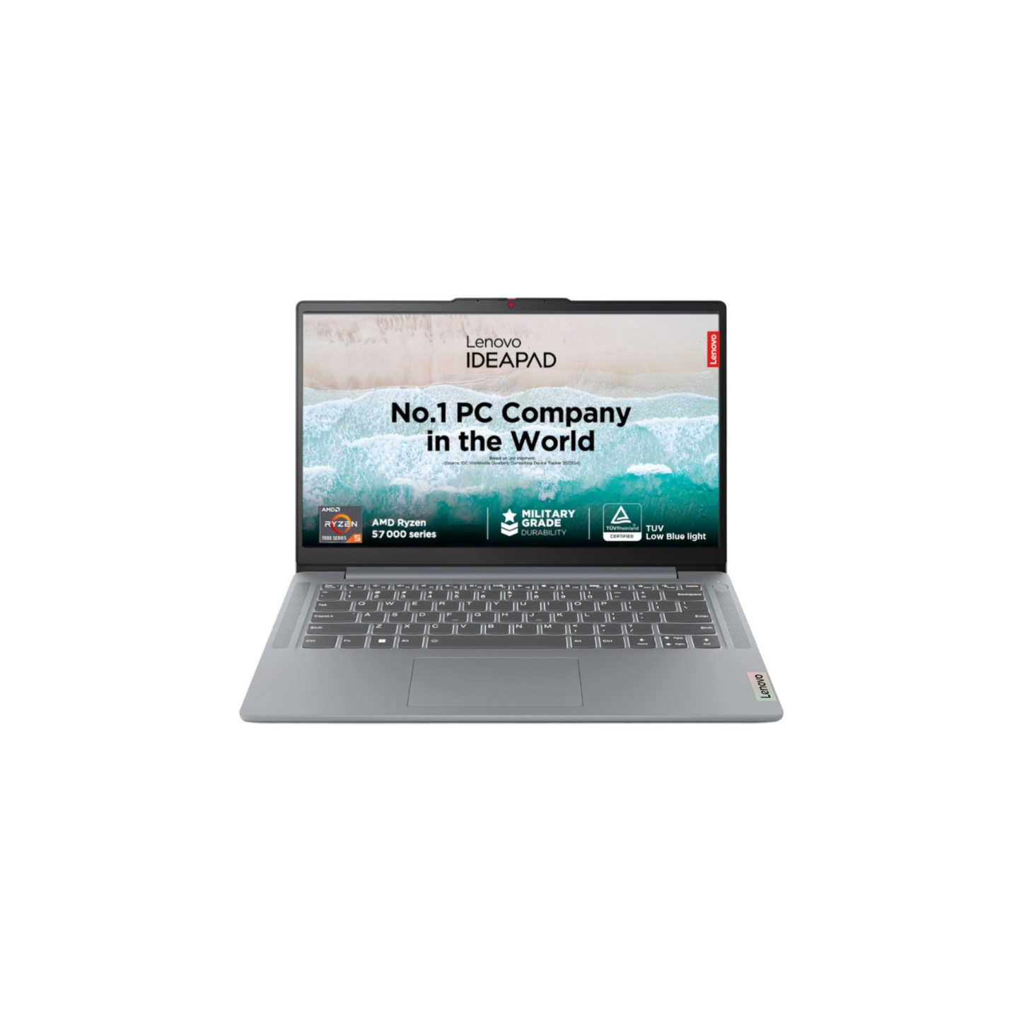 Lenovo IdeaPad Slim 3 AMD Ryzen™ 5 7520U 14" FHD (1920x1080) Anti-Glare Thin and Light Laptop (8 GB/512GB SDD/Windows 11 Home/1Yr Warranty/Arctic Grey/1.37Kg), 82XN006TIN