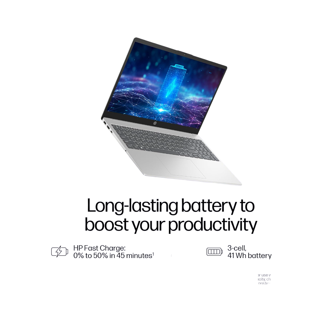 HP 15, 12th Gen Intel Core i3 Laptop (8GB RAM, 512GB SSD), 15.6"/39.6cm, FHD, Windows 11, Silver, 1.59kg, Backlit Keyboard, fd0063TU