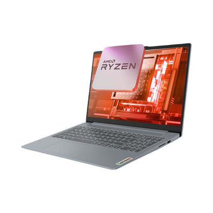 Lenovo IdeaPad Slim 3 Ryzen 7 5825U 15.6" (39.6cm) FHD Thin and Light Laptop (16GB RAM/512GB SSD/Integrated AMD Radeon Graphics/Windows 11/Office Home 2024/Grey/1.6Kg), 82XM00MVIN