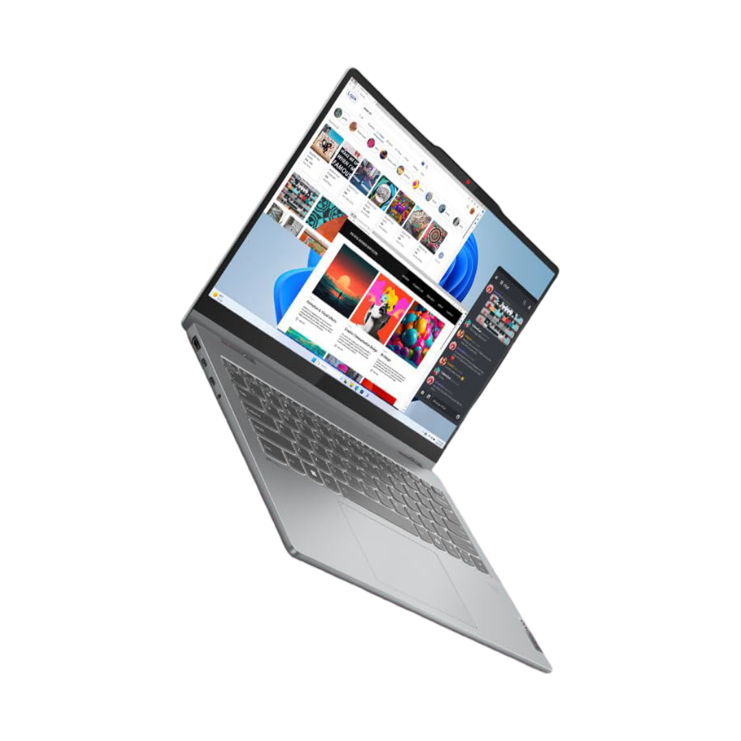 Lenovo Ideapad 5 2-in-1 Intel Core 5 120U 14" (35.5cm) WUXGA IPS 300Nits Convertible Laptop (16GB/512GB SSD/Win 11/Office 21/Backlit KB/FPR/FHD Camera/Alexa/3 Mon. Game Pass/Grey/1.6kg), 83DT004SIN