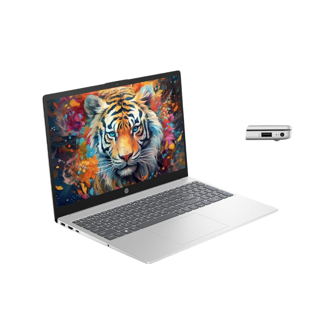 HP 15, 12th Gen Intel Core i3 Laptop (8GB RAM, 512GB SSD), 15.6"/39.6cm, FHD, Windows 11, Silver, 1.59kg, Backlit Keyboard, fd0063TU
