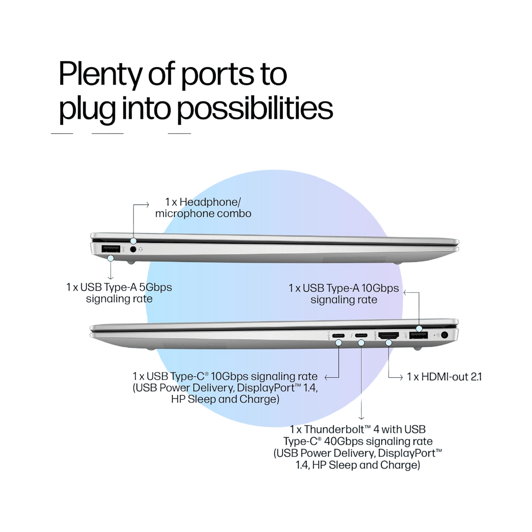 HP Pavilion Plus, 13th Gen Intel Core i5-13500H, 16GB LPDDR5x, 512GB SSD, 16-inch(40.6cm), 400 nits, WQXGA Laptop, 6GB NVIDIA RTX 3050, 5MP IR Camera, B&O (Win 11, Office 21, Gold, 1.89kg) ab0015TX