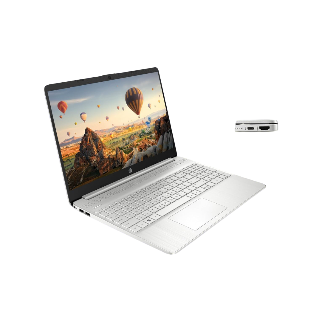 HP 15s, 12th Gen Intel Core i3-1215 Laptop (8GB RAM, 512GB SSD), Anti-Glare, 15.6"/39.6cm, FHD, Win 11, MS Office 2021, Silver, 1.69Kg, Intel UHD Graphics, HD Camera, Dual Speakers, fy5003TU