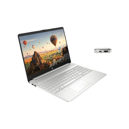 HP 15s, 12th Gen Intel Core i3-1215 Laptop (8GB RAM, 512GB SSD), Anti-Glare, 15.6"/39.6cm, FHD, Win 11, MS Office 2021, Silver, 1.69Kg, Intel UHD Graphics, HD Camera, Dual Speakers, fy5003TU