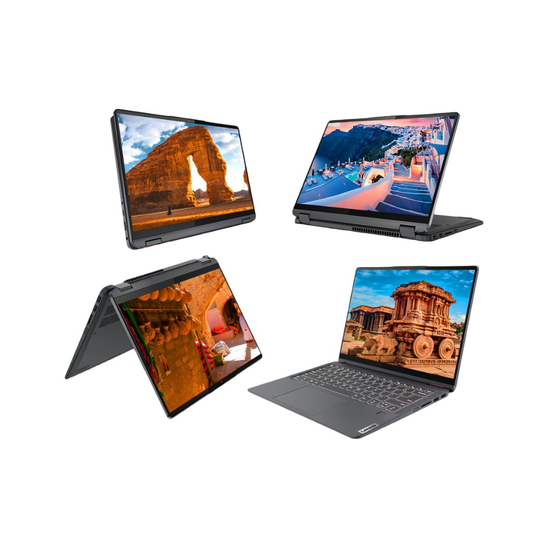 Lenovo IdeaPad Flex 5 AMD Ryzen 5 5625U (16GB RAM/512GB SSD/14 (35.5cm)/WUXGA IPS/Windows 11/Office Home 2024/Lenovo Digital Pen/1Yr ADP/Grey/1.5Kg), 82XX00G4IN Convertible Laptop