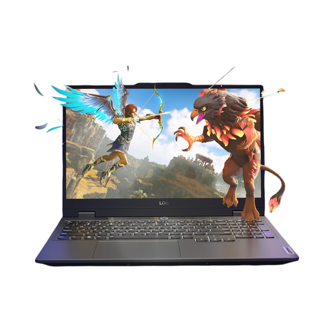 Lenovo LOQ AMD Ryzen 5 7235HS| NVIDIA RTX 3050 6GB (24GB RAM/512GB SSD/144Hz Refresh Rate/15.6" (39.6cm)/Windows 11/Office Home 2024/3 Mon. Game Pass/Grey/2.4Kg), 83JC00K1IN AI Gaming Laptop
