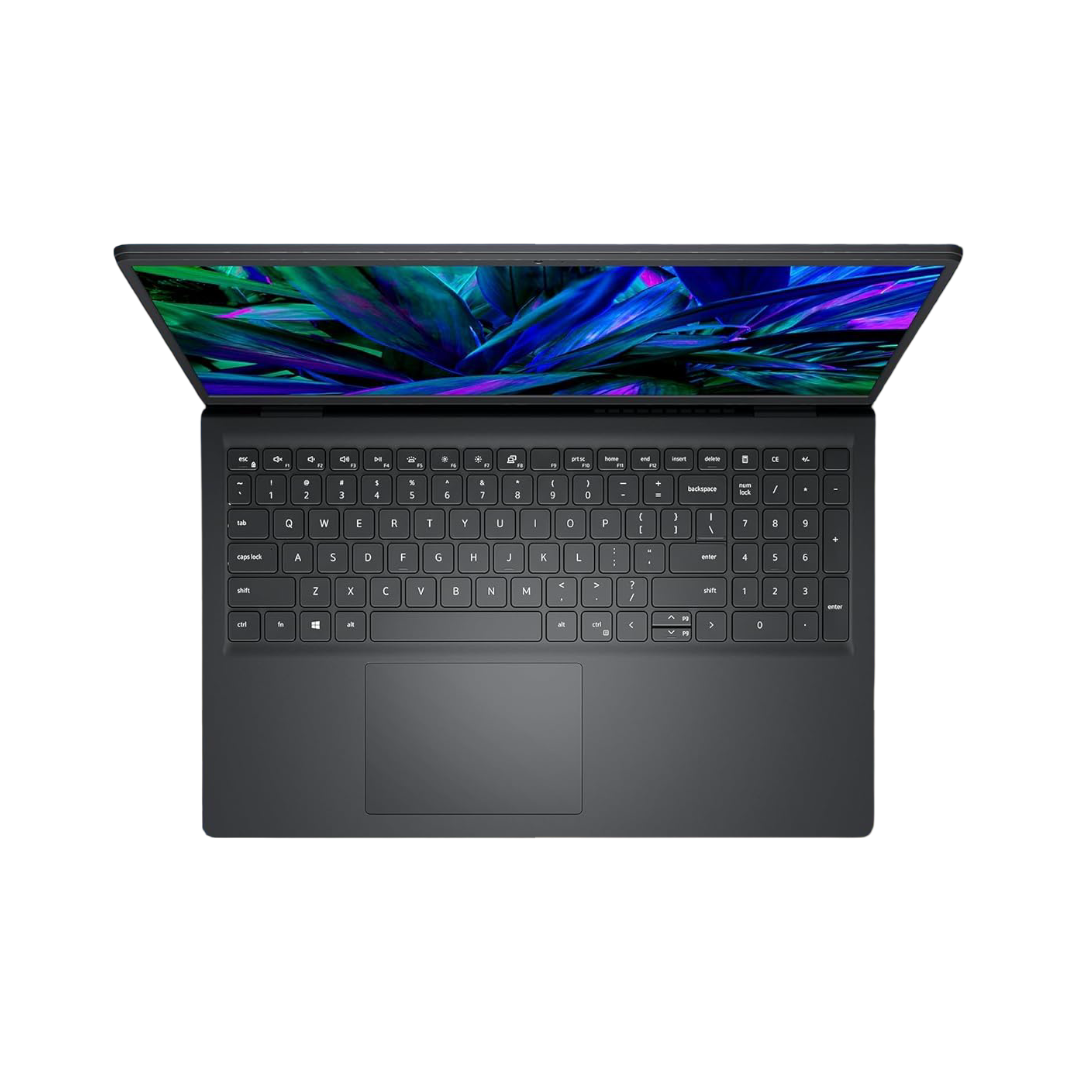 New Dell 15 Laptop, Intel Core 3 100U Processor, 8GB, 512GB,Intel® UHD Graphics Graphics, 15.6" FHD 120Hz IPS 250 nit Display, Standard Keyboard, Win 11 + Office H&S 2024, Carbon Black, 1.63kg