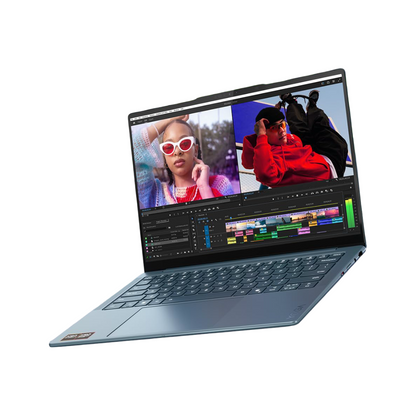 Lenovo Yoga Slim 7 AMD Ryzen AI 7 350 (32GB RAM/1TB SSD/14 (35.5cm)/WUXGA OLED/Copilot+ PC/Windows 11/Microsoft 365 Basic + Office Home 2024 + Lenovo AI Now/1Yr ADP Free/Teal/1.19Kg), 83JY0069IN