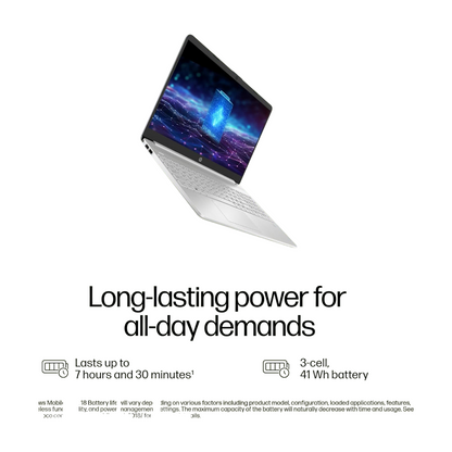 HP Laptop 15s, 12th Gen Intel Core i7-1255U, 15.6-inch (39.6 cm), FHD, 16GB DDR4, 512GB SSD, Intel Iris Xe Graphics, Backlit KB, Thin & Light (Win 11, MSO 2021, Silver, 1.69 kg), fq5190TU