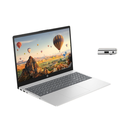 HP 15, Ryzen 5 7530U Laptop (8GB DDR4,512GB SSD) Anti-Glare,15.6''/39.6cm, FHD, Win11, M365 Basic(1yr),Office Home24, Silver,1.59kg, Radeon Graphics, Camera w/Privacy Shutter, fc0388AU