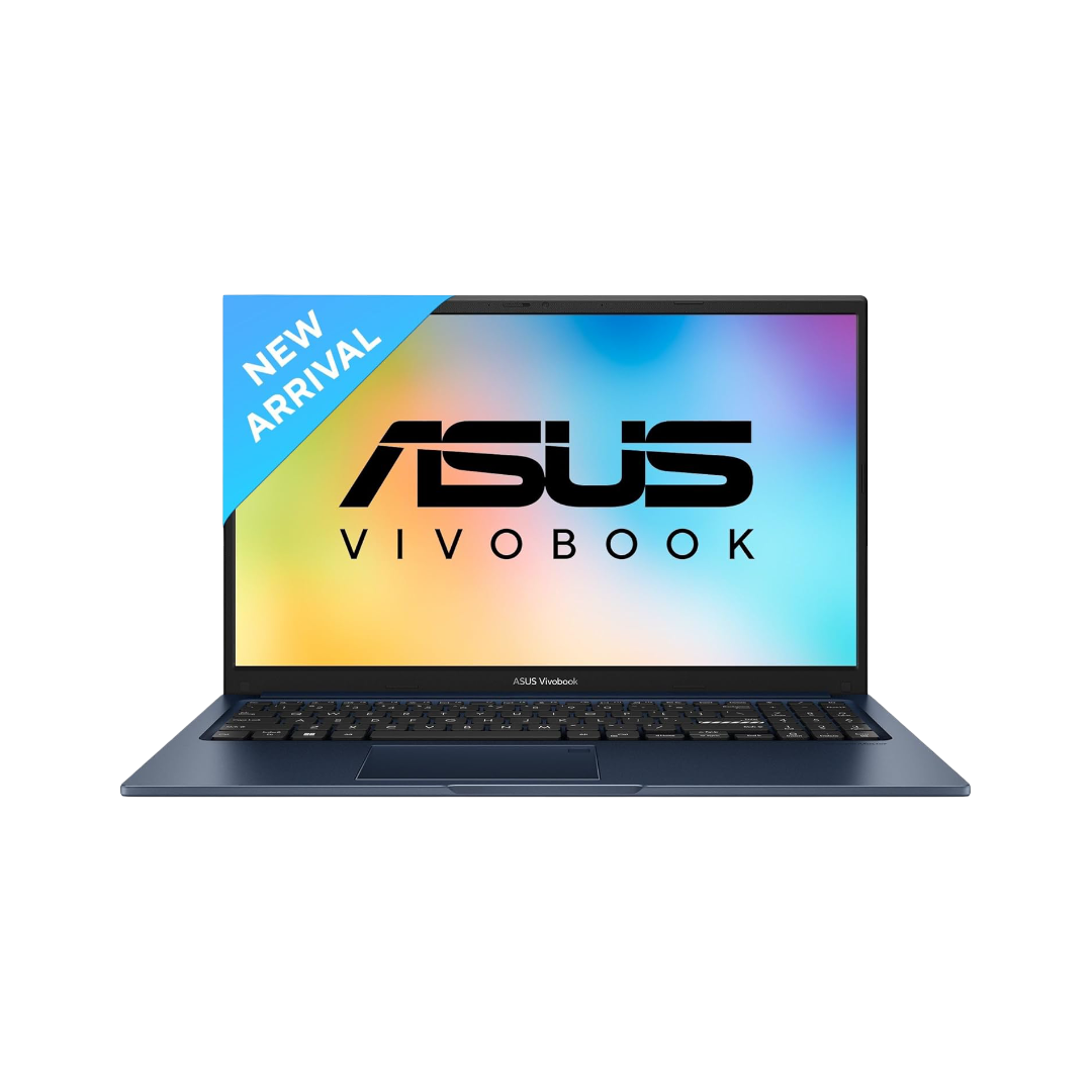 ASUS Vivobook 15, (i5 14th Gen) Intel Core 5 120U,Thin & Light Laptop (16GB RAM/512GB SSD/FHD/15.6"/60Hz/Backlit Keyboard/Windows 11/Office 2021/Quiet Blue/1.70 kg) X1504VAP-NJ2864WS