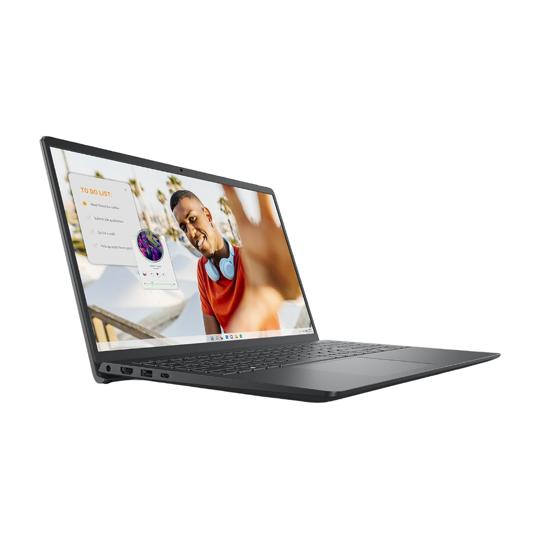 Dell 15 Thin & Light Laptop, 13th Gen Intel Core i3-1305U Processor, 8GB DDR4, 512GB SSD, 15.6" (39.62cm) FHD 120Hz 250 nits, Intel UHD Graphics, Windows 11 + MSO'21, 15 Months McAfee, Black, 1.66kg