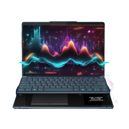 Lenovo Yoga Book 9 2025 Intel Evo Core Ultra 9 285H Dual 14" 2.8K WQXGA+ OLED Display (2x35.5cm) with Pen+Slim Mouse+Folio Stand+Sleeve |32GB RAM/1TB SSD/Windows 11/Office 2024/Teal/1.2Kg, 83KJ000QIN