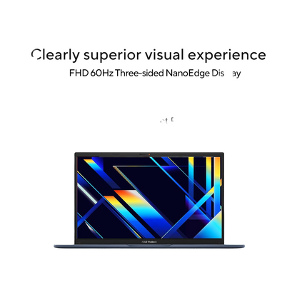 ASUS Vivobook 15, (i5 14th Gen) Intel Core 5 120U,Thin & Light Laptop (16GB RAM/512GB SSD/FHD/15.6"/60Hz/Backlit Keyboard/Windows 11/Office 2021/Quiet Blue/1.70 kg) X1504VAP-NJ2864WS