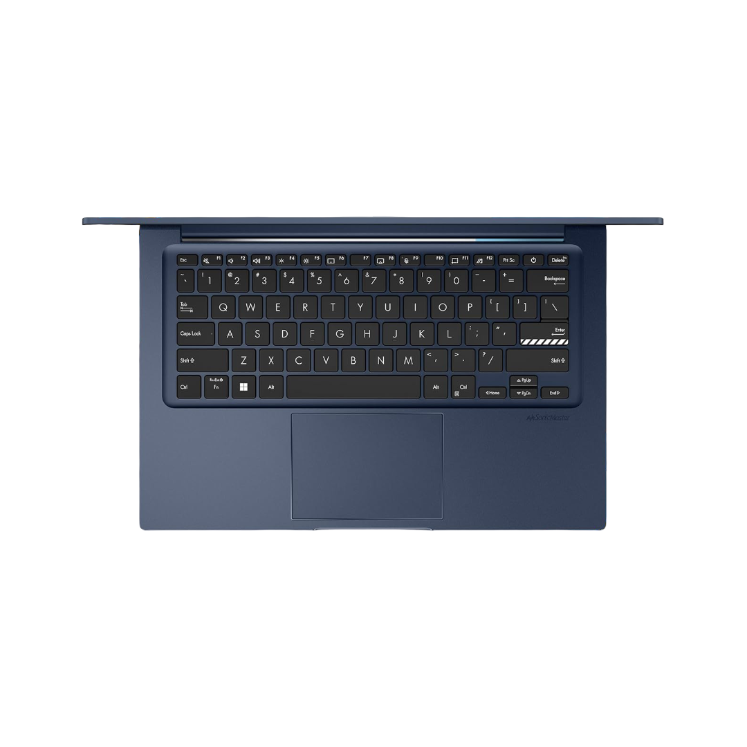 ASUS Vivobook 14, 14" FHD (1920 x 1080),Intel Core i3-1315U Processor, (8GB RAM/512GB SSD/Intel UHD/Win 11/M365 Basic (1Year)*/Backlit Keyboard/Office Home 2024/Quiet Blue/1.40 kg), X1404VA-NK760WS