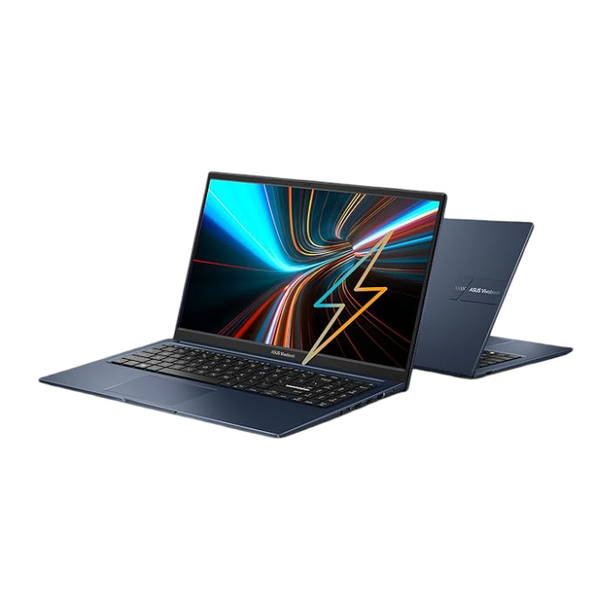 ASUS Vivobook 15, Intel Core i3-1215U, 1.2 GHz, 16GB RAM, 512GB SSD, FHD 1920x1080, 15.6", Windows 11, MS Office Home, Quiet Blue, 1.7KG, X1504ZA-NJ341WS, Integrated Graphics, Thin & Light Laptop