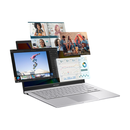 ASUS Vivobook 14 (2025), Intel Core 5 120U, 8GB RAM, 512GB SSD, FHD, 14", (35.5 cm), Windows 11 Home, M365 Basic(1 Year)* Office 2024, Cool Silver, 1.4 Kg, X1404VAP-EB1521WS, Thin & Light Laptop