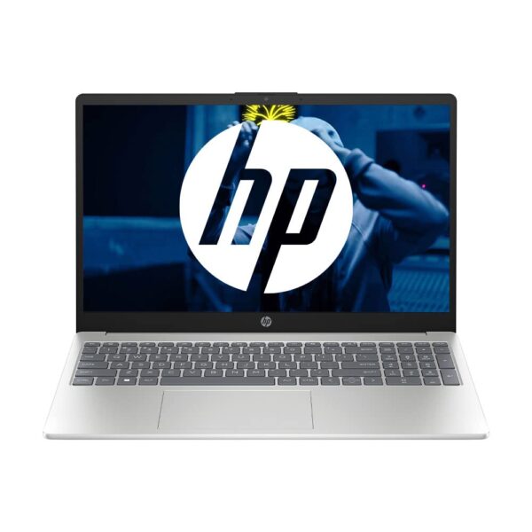 HP Laptop 15, AMD Ryzen 5 7520U, 15.6-inch (39.6 cm), FHD, 8GB LPDDR5, 512GB SSD, Thin & Light, AMD Radeon Graphics, Backlit KB, Dual Speakers (Win 11, MSO 2021, Silver, 1.59 kg), ‎15-fc0028AU