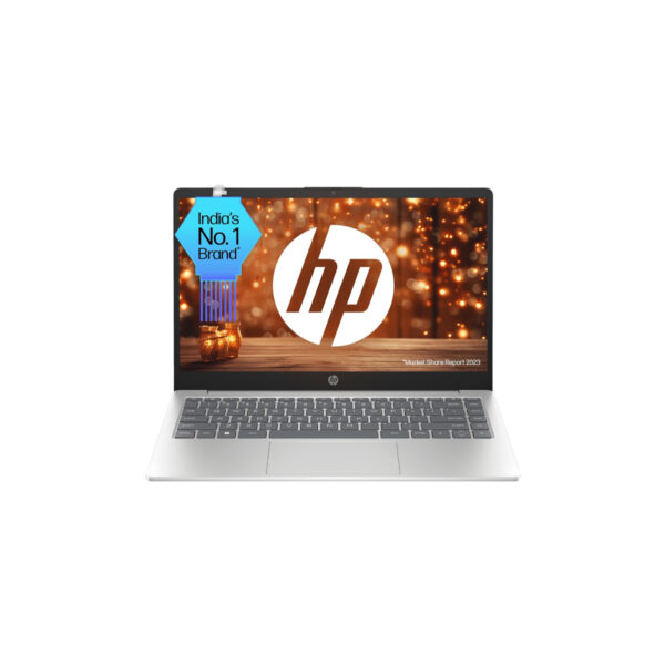 HP Laptop 14, AMD Ryzen 5 7520U, 14-inch (35.6 cm), FHD, 8GB LPDDR5, 512GB SSD, AMD Radeon Graphics, FHD Camera w/Privacy Shutter, Backlit KB (Win 11, MSO 2021, Silver, 1.4 kg), hr0001AU