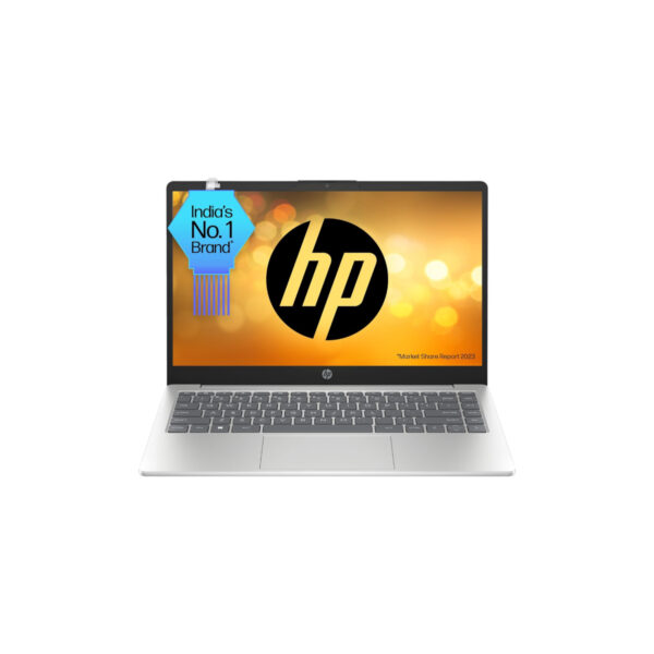HP Laptop 14, AMD Ryzen 5 7520U, 14-inch (35.6 cm), FHD, 16GB LPDDR5, 512GB SSD, AMD Radeon Graphics, FHD Camera w/Privacy Shutter, Backlit KB (Win 11, MSO 2021, Silver, 1.4 kg), hr0000AU